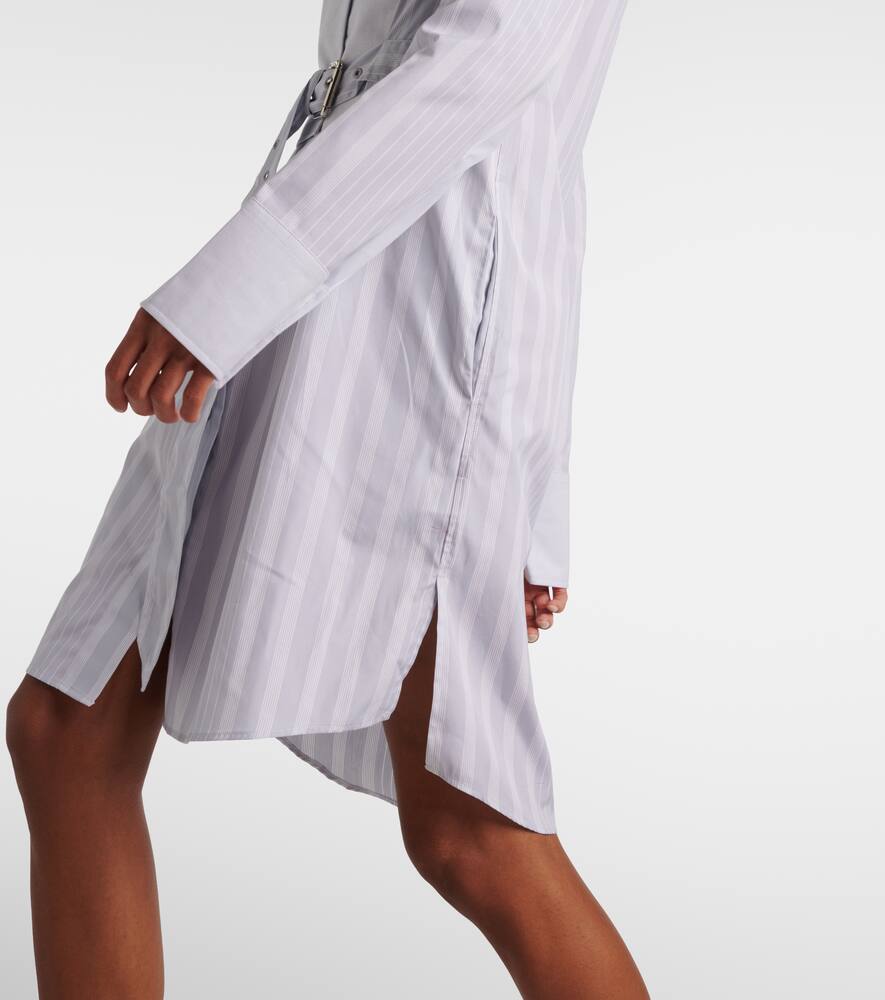 JW ANDERSON STRIPED COTTON SHIRT DRESS