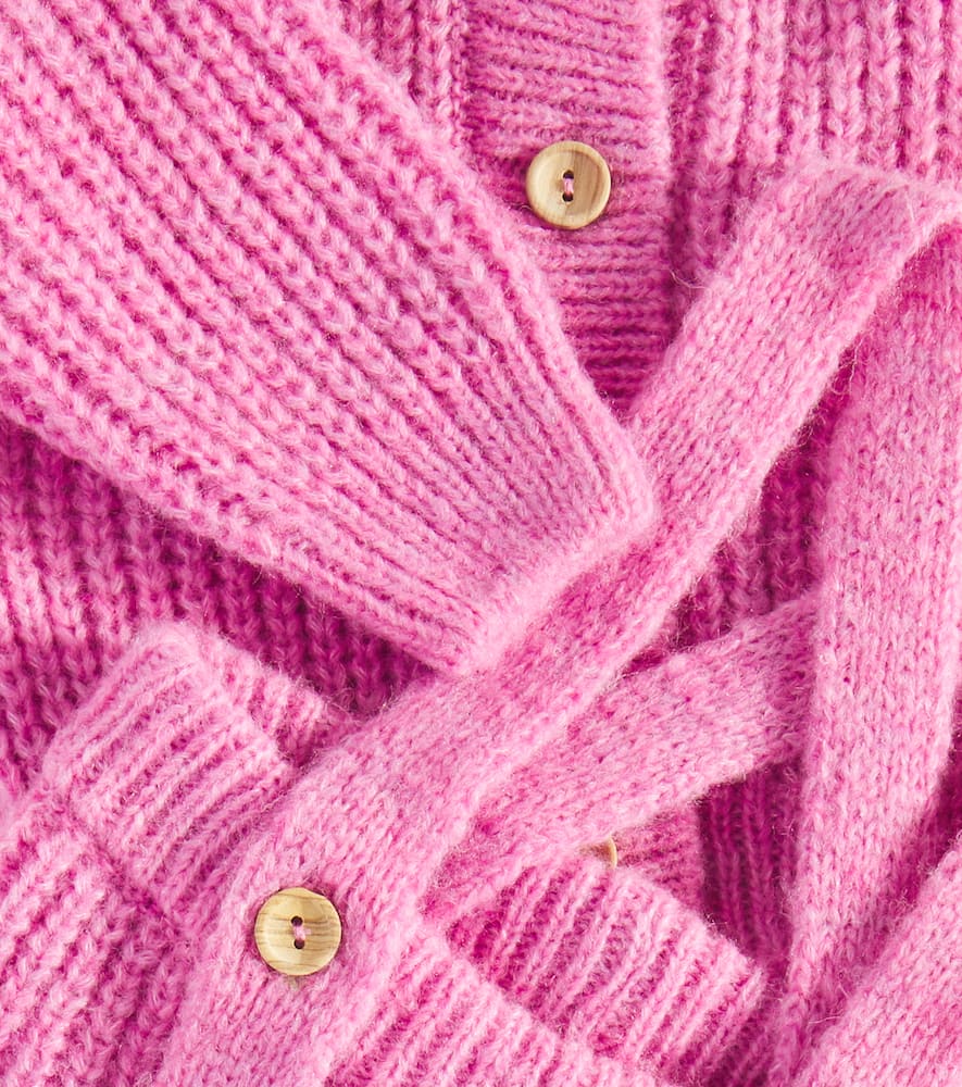The New Society Baby Tampere Cardigan And Pants Set In Pink