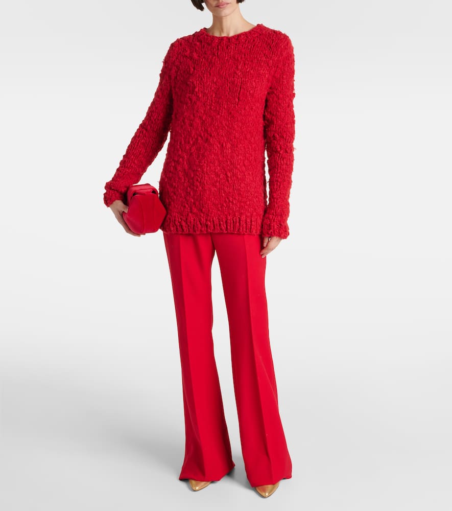 Gabriela Hearst Lawrence Knit Sweater In Antelope Orange Welfat Cashmere In Rot