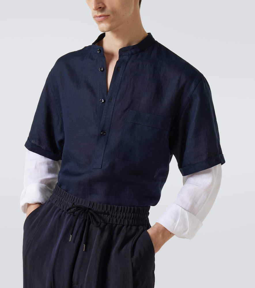  Giorgio Armani Giorgio Armani Hemd Aus Leinen 