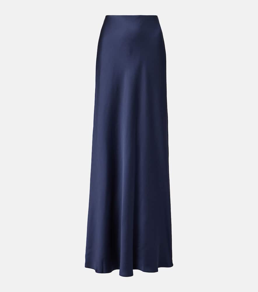 Simkhai Kiri Satin Maxi Skirt In Blue