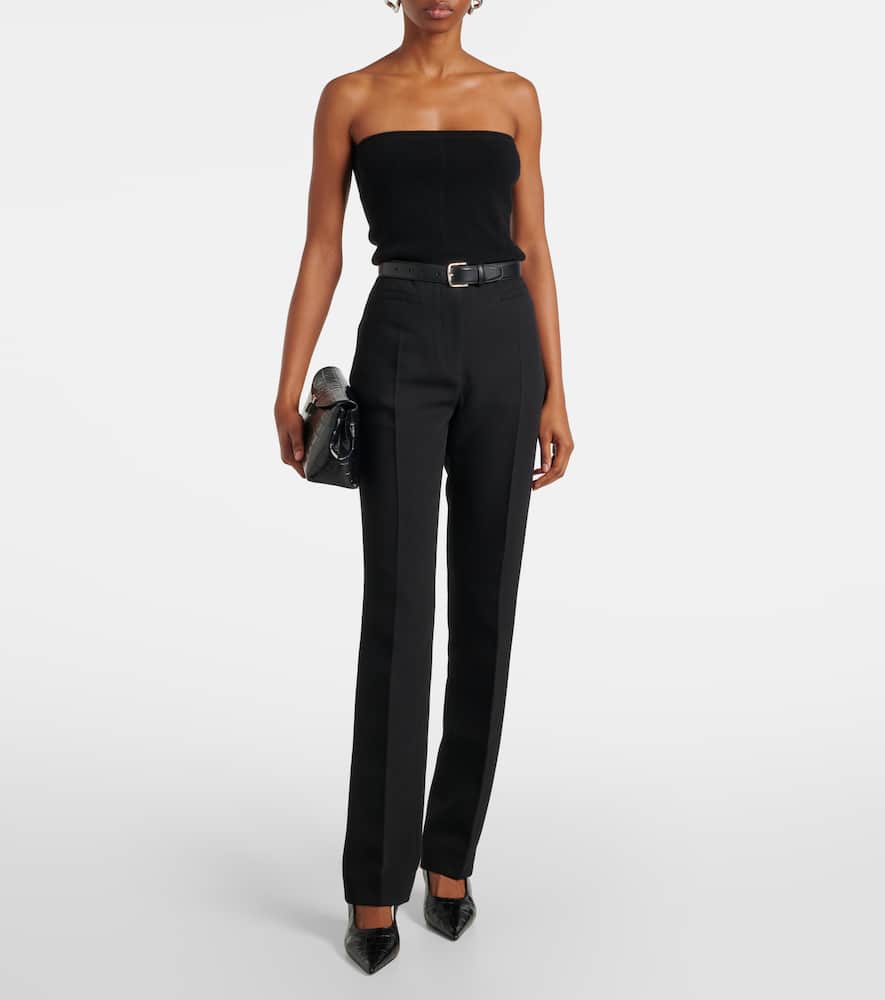 Lisa Yang Ami Strapless Tube Top In Black