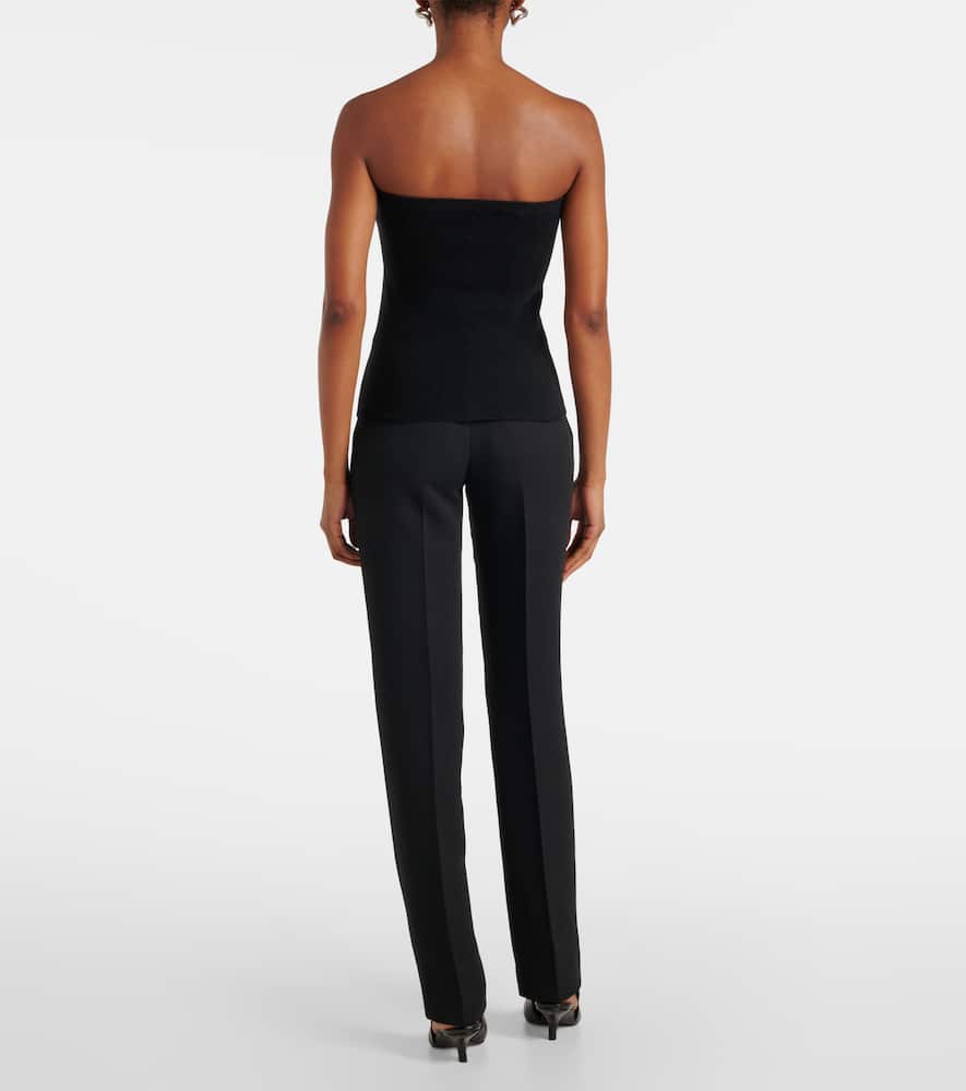 Lisa Yang Ami Strapless Tube Top In Black