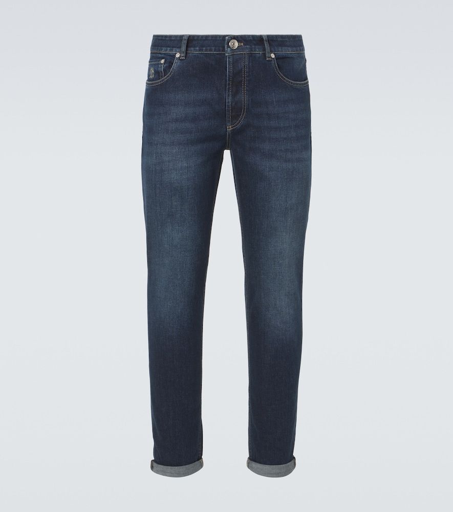 Traditional Fit Slim-Leg Jeans