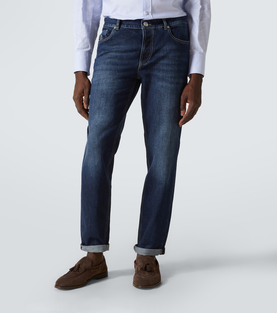 Brunello Cucinelli Brunello Cucinelli Traditional Fit Slim-leg Jeans 