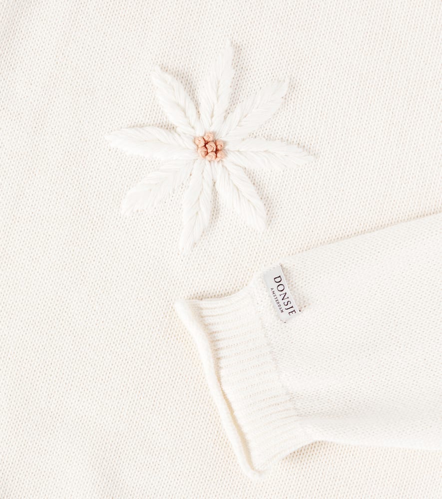 DONSJE VALENTHE EMBROIDERED COTTON SWEATER
