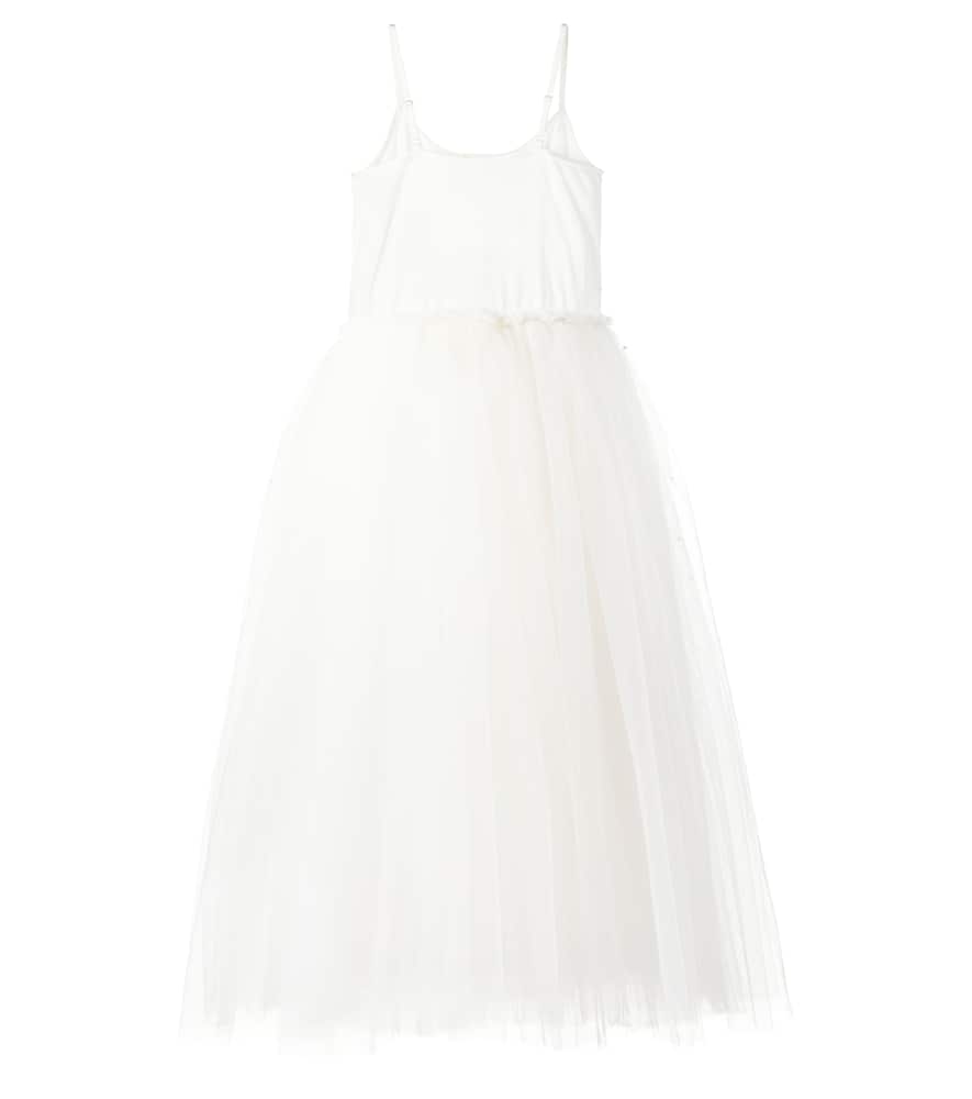 Tutu Du Monde White Lotus Sequined Tulle Dress In Weiss
