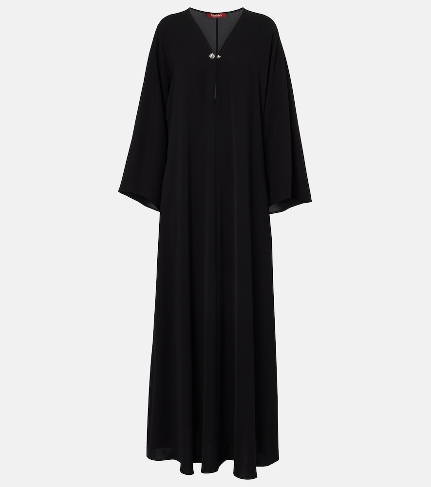 Max Mara Women's Black Lillo Cady Maxi Dress UK Size 6 - Mytheresa