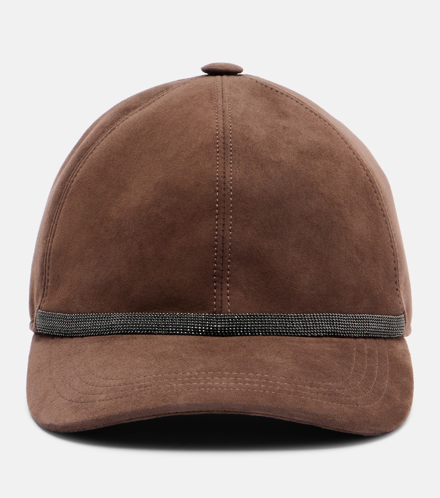 Monili suede baseball cap