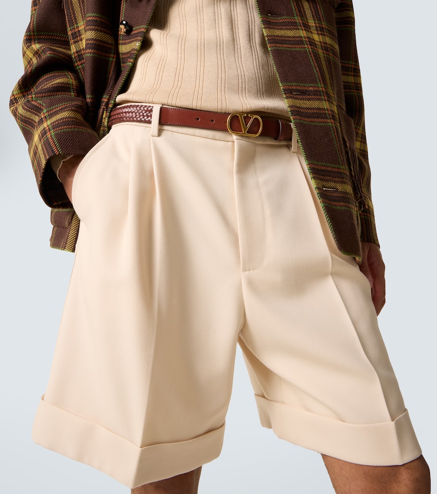 Valentino Garavani VLogo braided leather belt