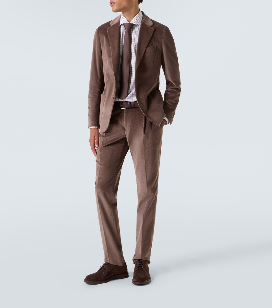  Lardini Lardini Pantalones De Traje De Pana De Algodón 