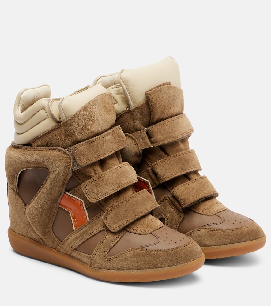 Bekett suede wedge sneakers