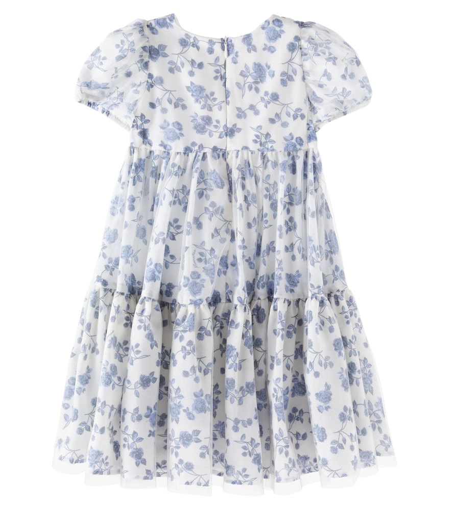  Monnalisa Monnalisa Besticktes Kleid Aus Mesh 