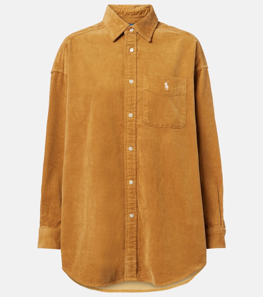 Polo Ralph Lauren Cotton Corduroy Shirt In Brown