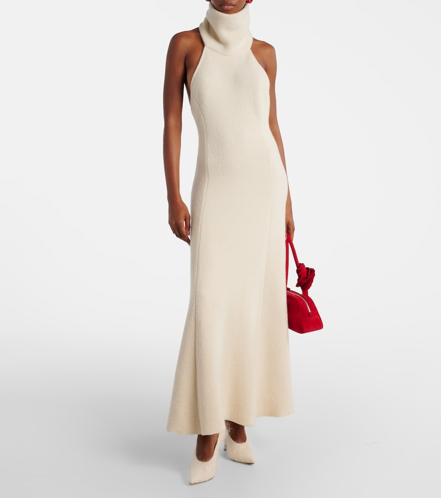 Magda Butrym Wool, silk, and cashmere maxi dress
