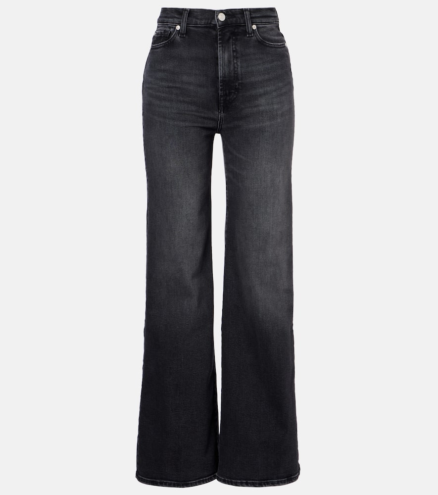 7 For All Mankind Jo Wide-leg Jeans In Blue