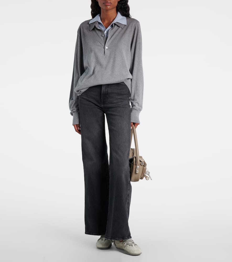 7 For All Mankind Jo Wide-leg Jeans In Blue