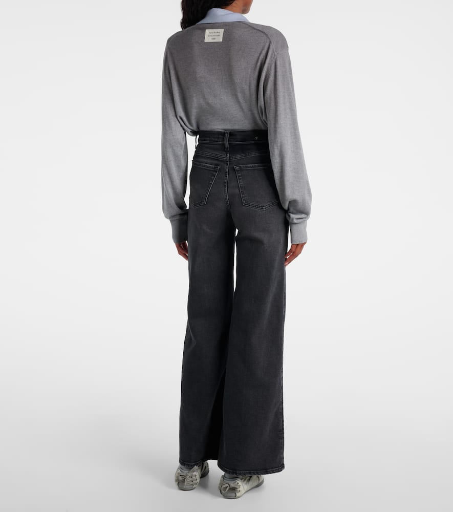 7 For All Mankind Jo Wide-leg Jeans In Blue