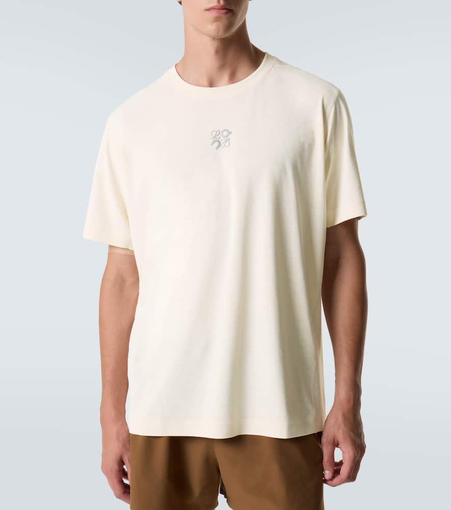 Loewe X On Logo Jersey T-shirt In White