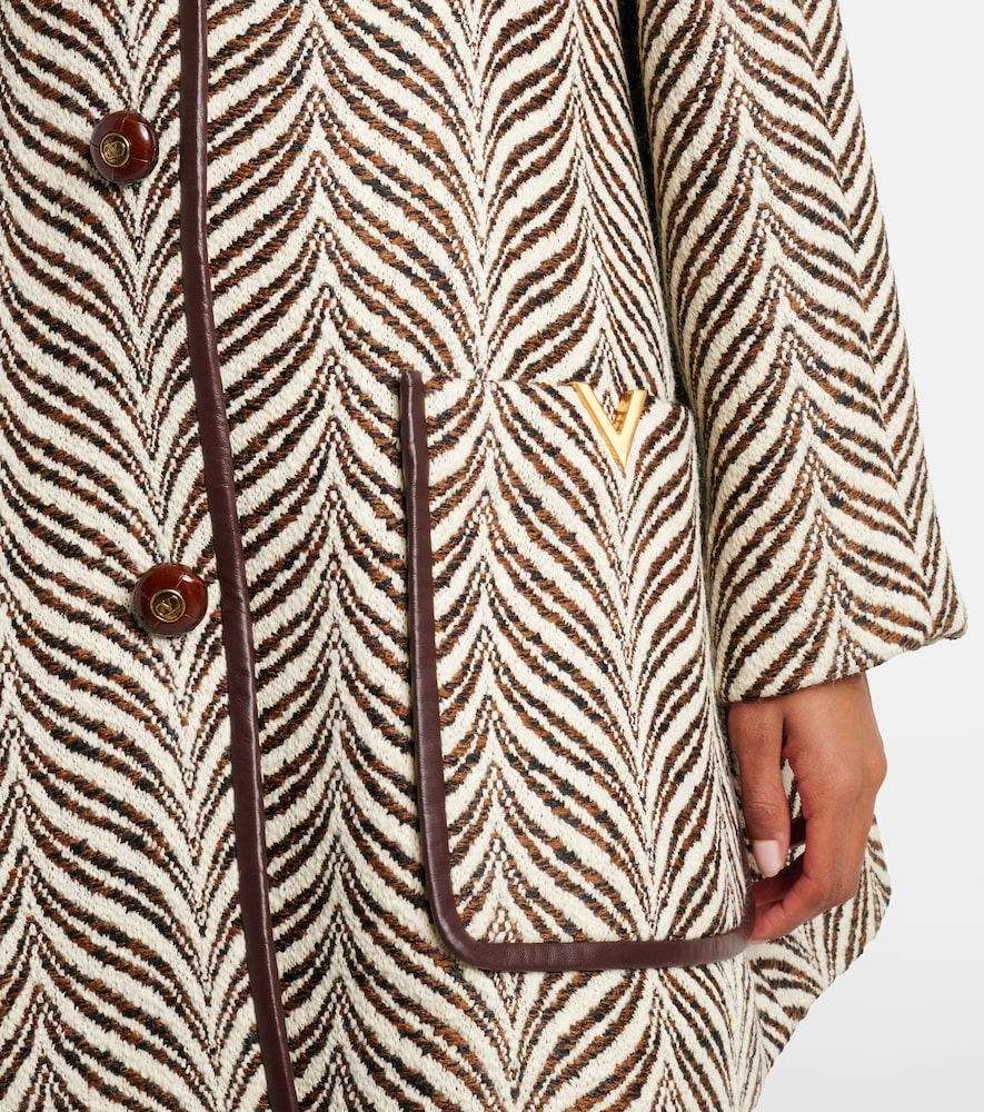  Valentino Valentino Vgold Wool And Cashmere Coat 