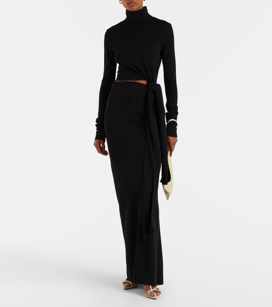  Sportmax Sportmax Maxikleid Aus Jersey 