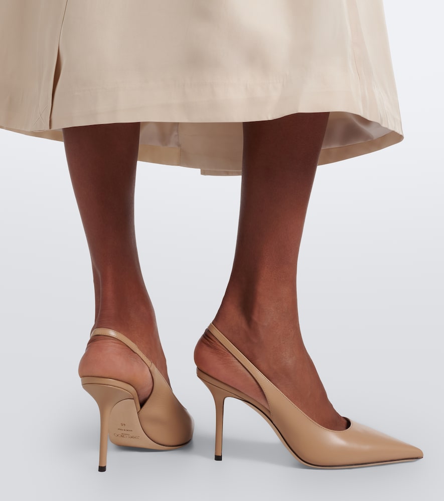 Jimmy Choo Love leather slingback pumps