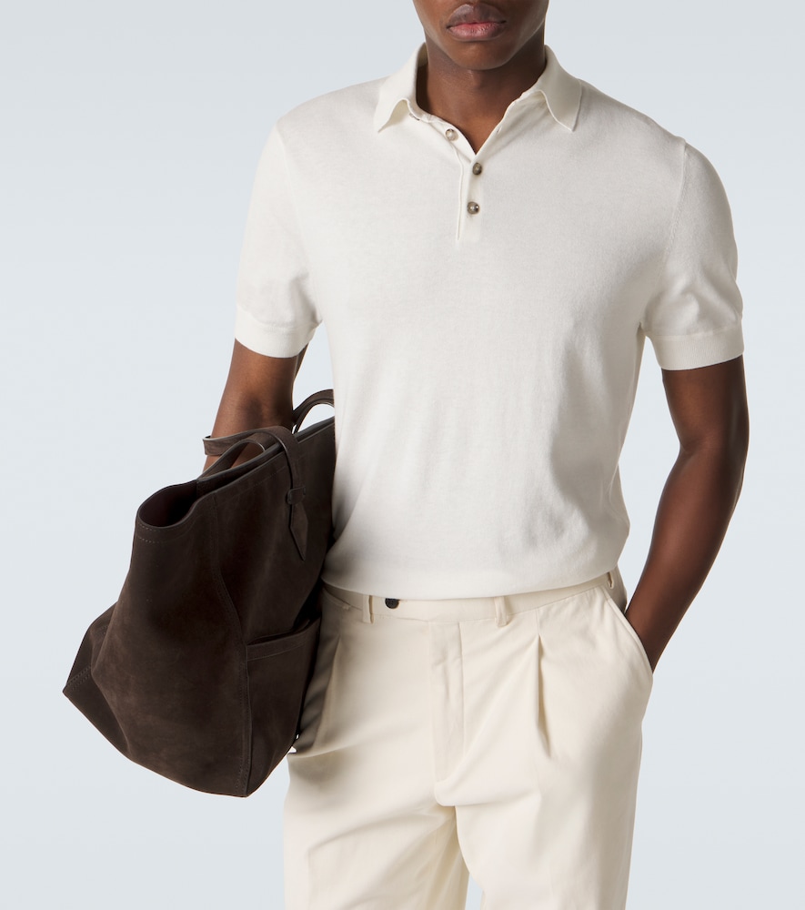  Allude Allude Polohemd Aus Baumwolle, Seide Und Kaschmir 