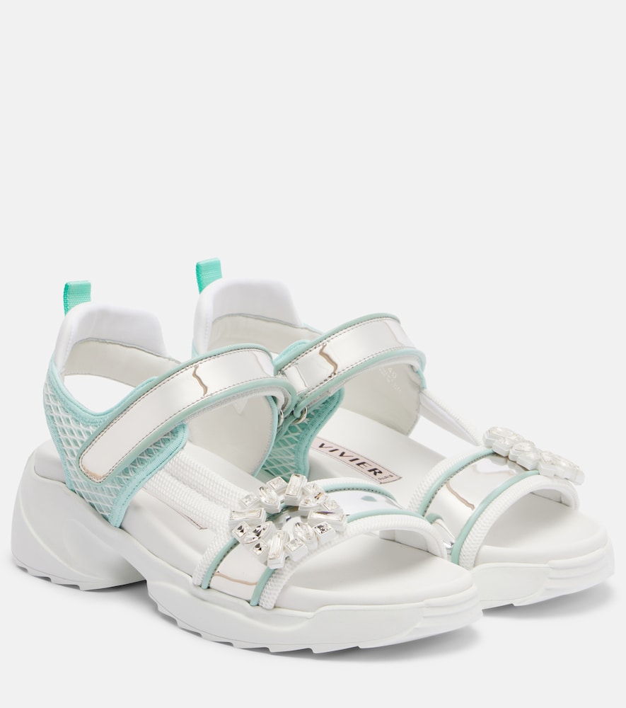 Roger Vivier Viv' Run embellished sandals