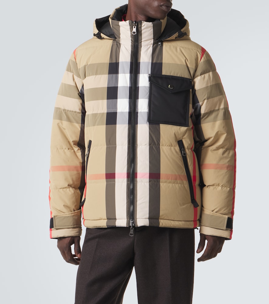 Burberry Check Reversible Hooded Down Jacket