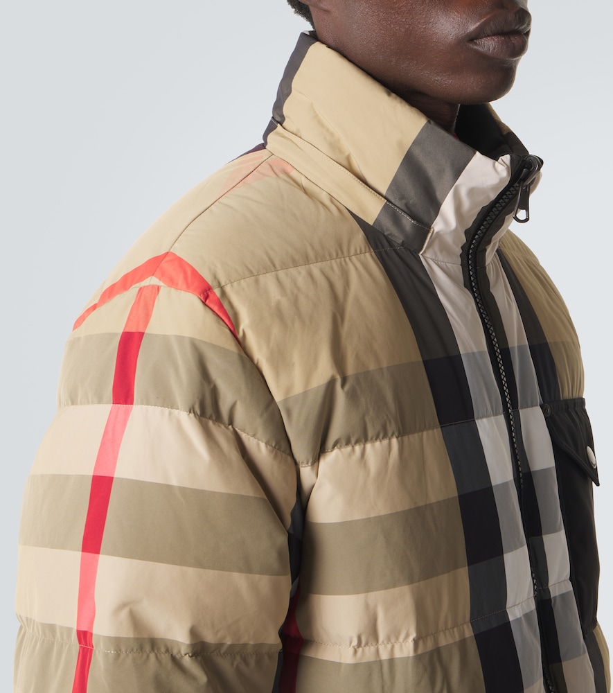 Burberry Check Reversible Hooded Down Jacket