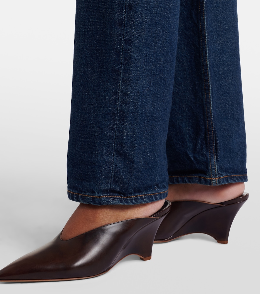 Le Monde Béryl Victoria 70 leather wedges