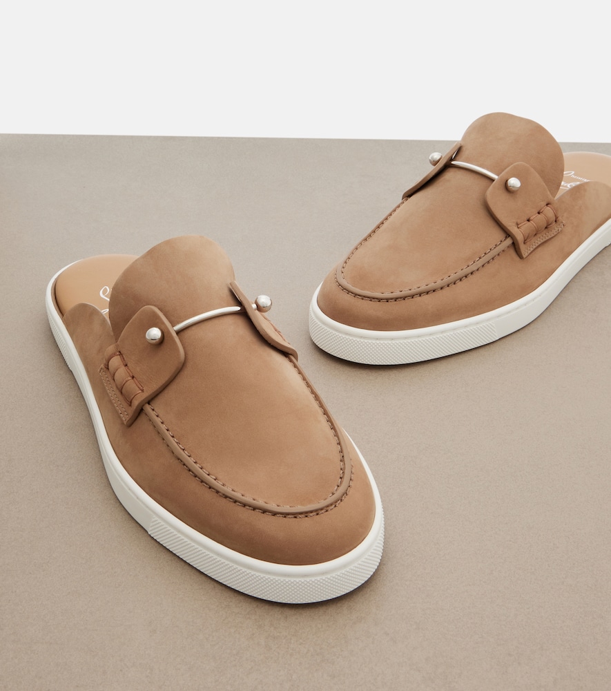 Christian Louboutin Christian Louboutin Slippers Chanme Aus Veloursleder 