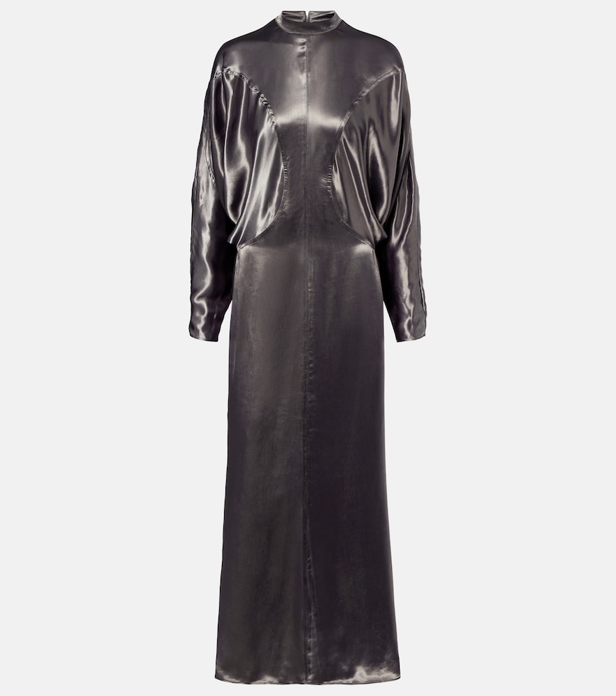 Fforme Rami Maxi Dress In Silver