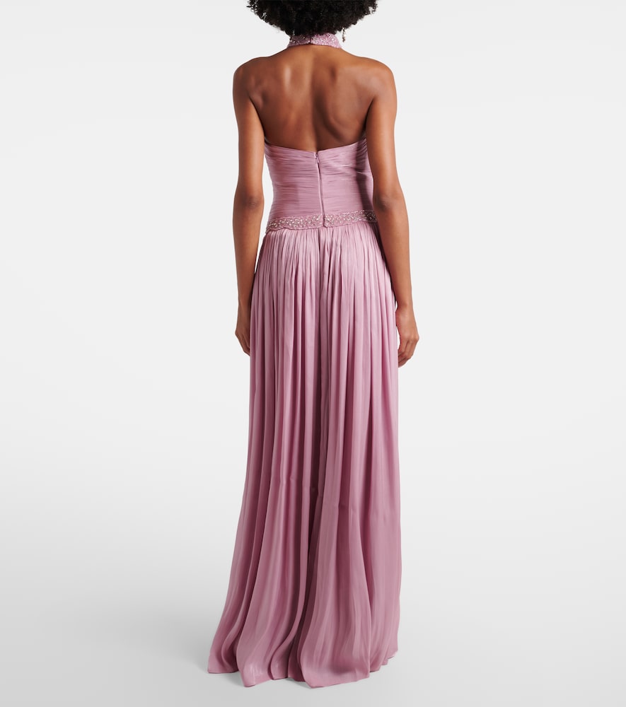  Costarellos Costarellos Robe Juliette Aus Georgette-lamé 