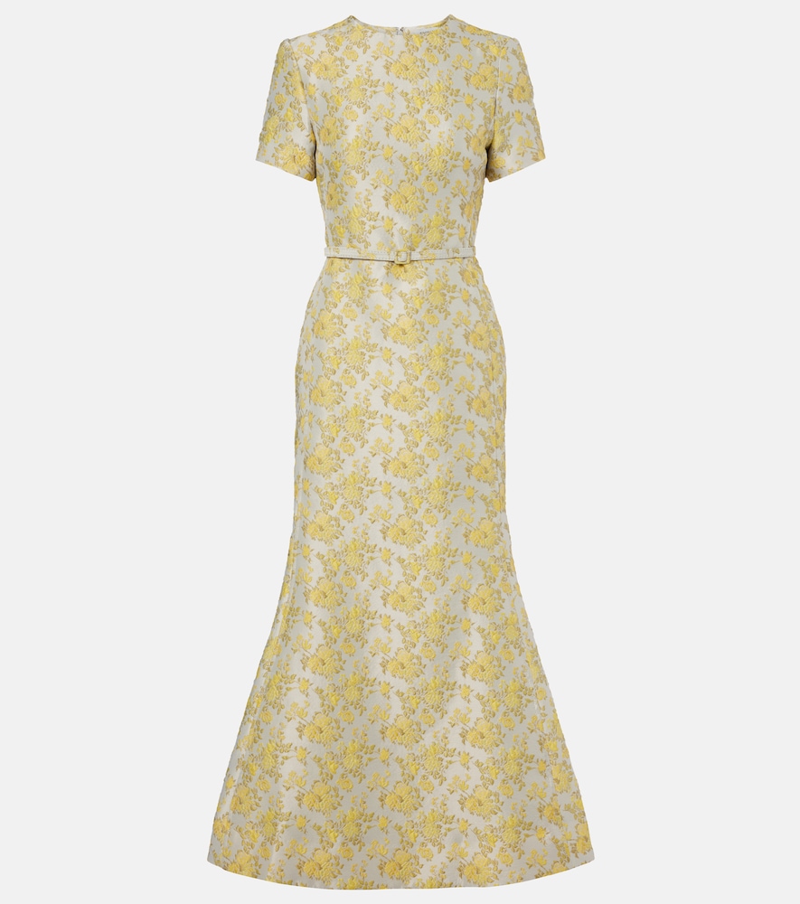 Simkhai Caraline floral jacquard cocktail dress