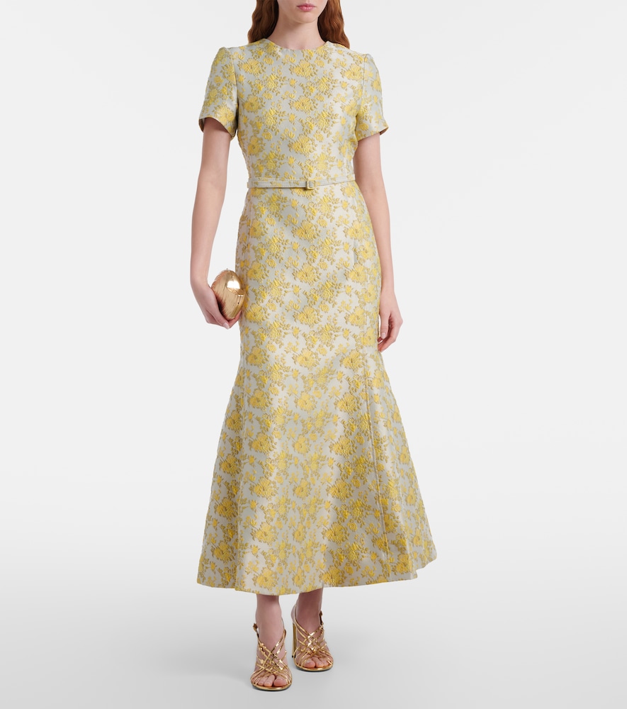Simkhai Caraline floral jacquard cocktail dress