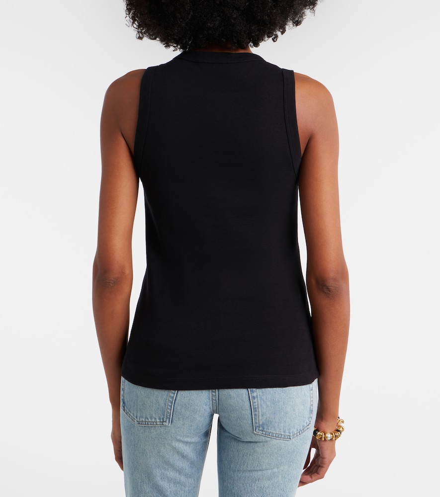 Cassandre Ribbed-Knit Cotton Tank Top