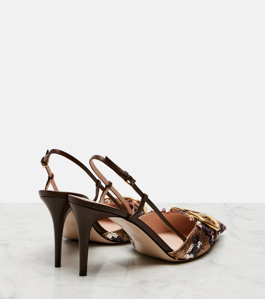  Valentino Garavani Valentino Garavani Slingback-pumps Vlogo Siganture Mit Pailletten 