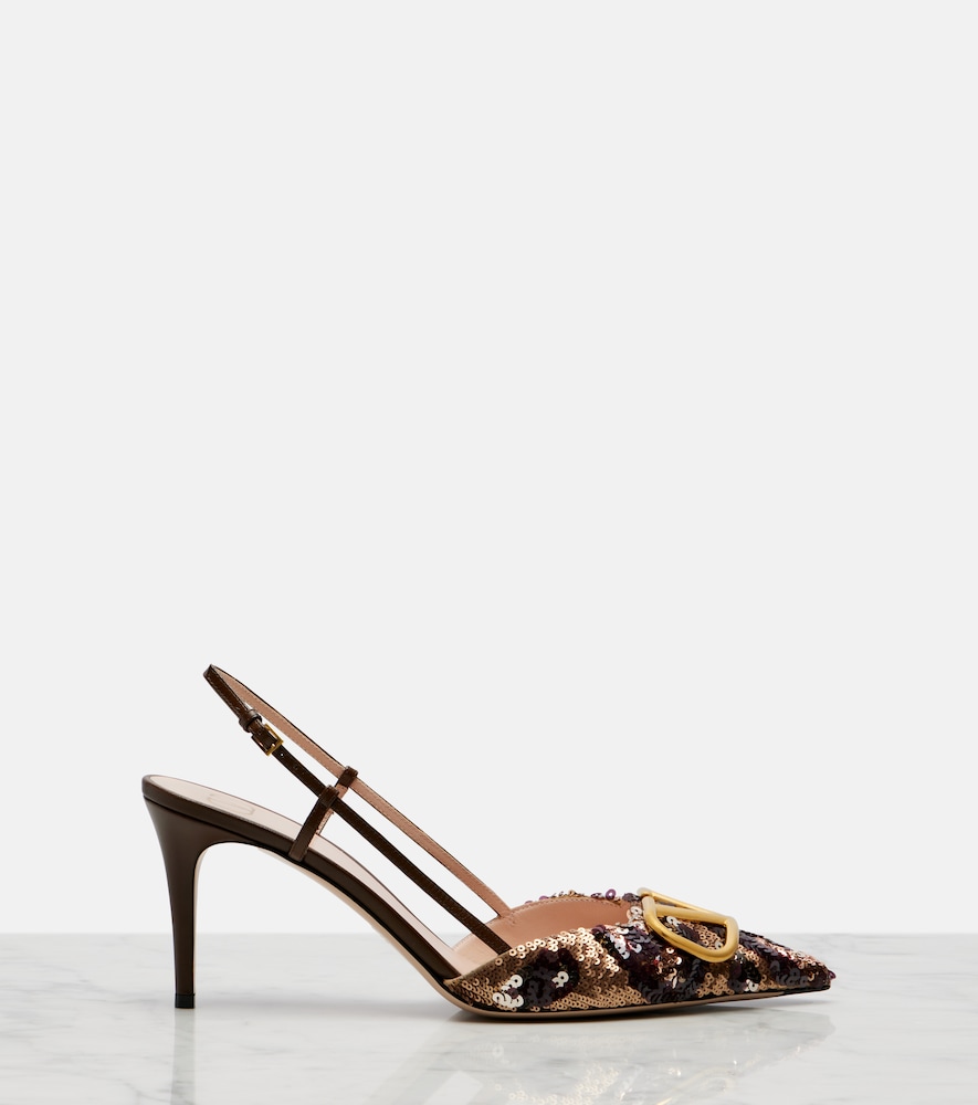  Valentino Garavani Valentino Garavani Slingback-pumps Vlogo Siganture Mit Pailletten 