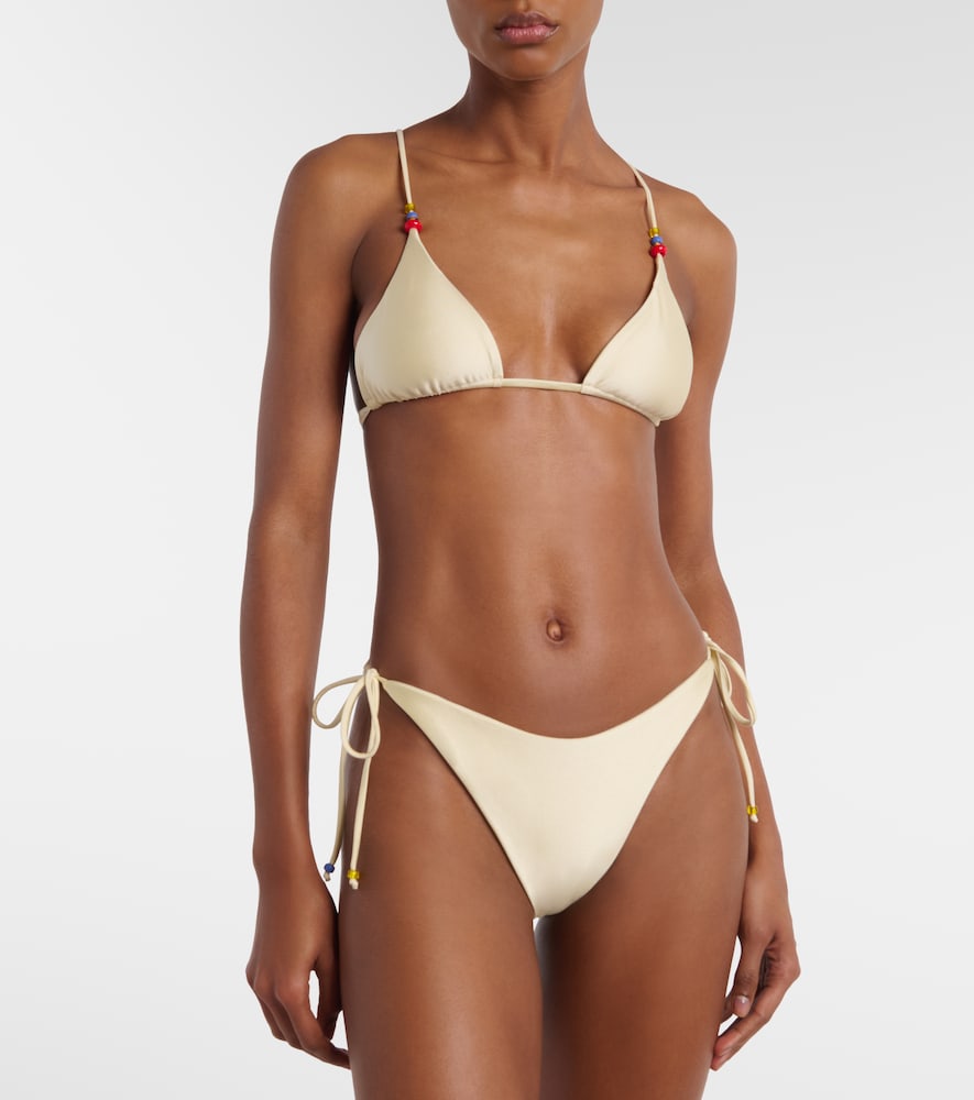  Jade Swim Jade Swim Via Beaded Bikini Top 