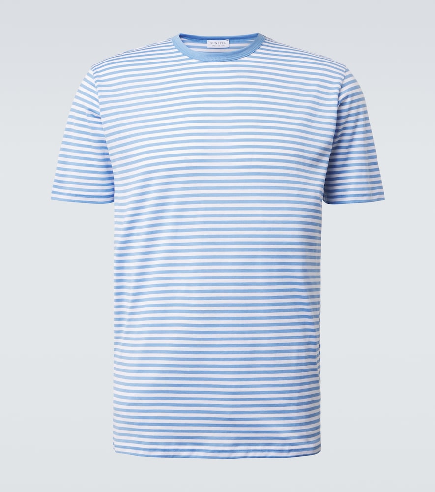 Sunspel Striped cotton T-shirt