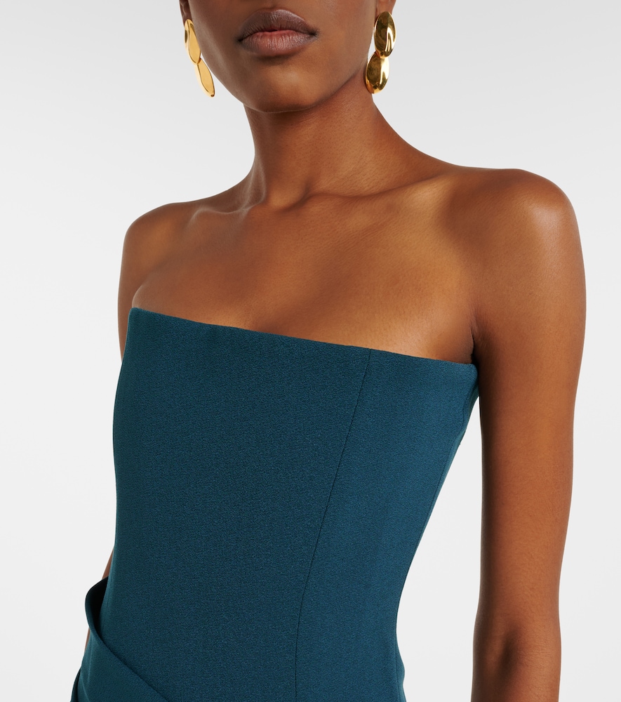 Alex Perry Ruched crêpe corset dress | Thumbnail 5 Alex Perry Ruched crêpe corset dress | Thumbnail 5