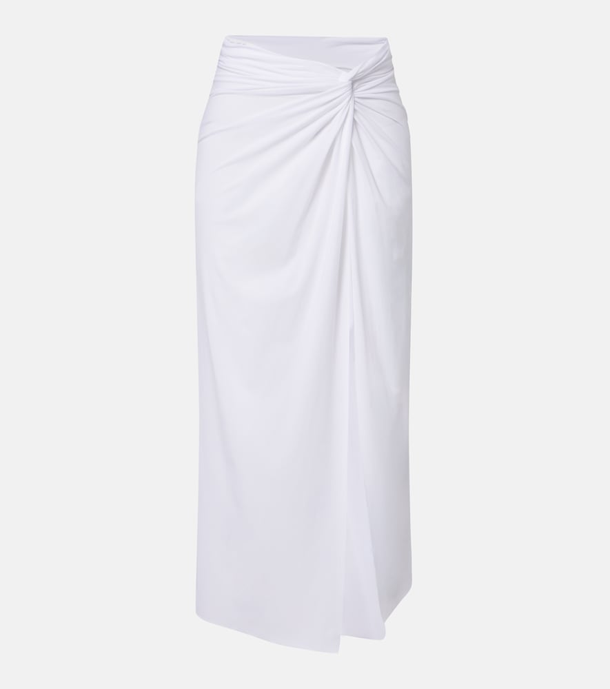 ViX Paula Hermanny Karen draped midi skirt