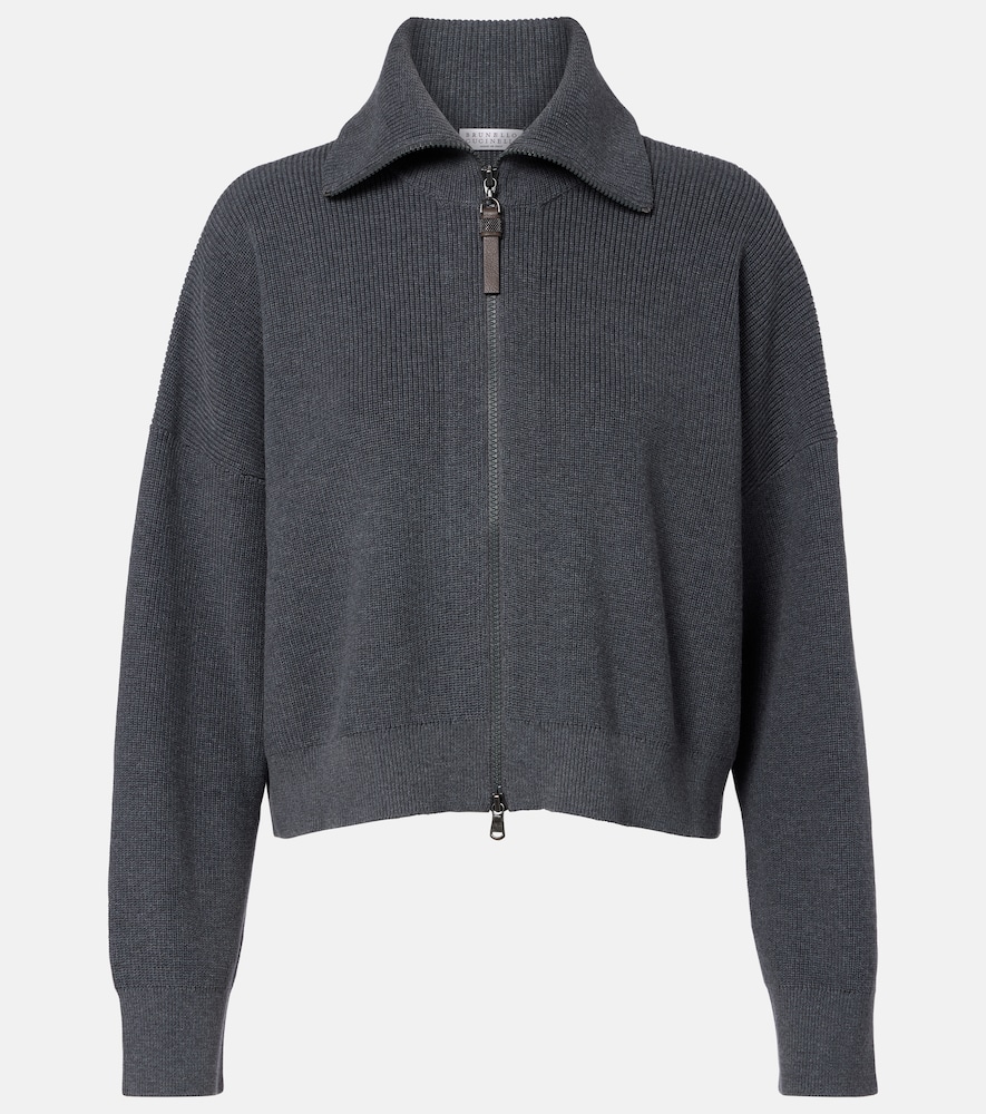 Brunello Cucinelli Cotton zip-up cardigan | Thumbnail 7