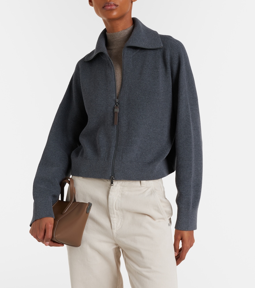  Brunello Cucinelli Brunello Cucinelli Cardigan Monili Aus Baumwolle 