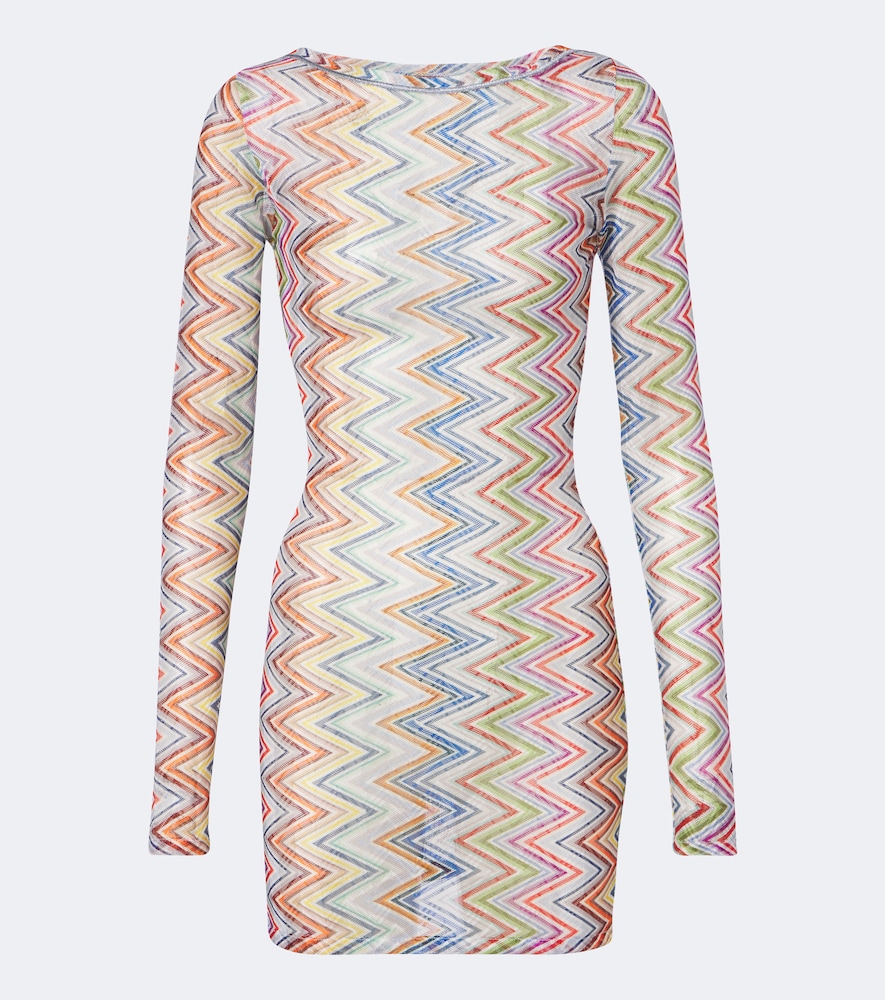 Missoni Women's Multicoloured Zigzag Minidress UK Size 8 - Mytheresa