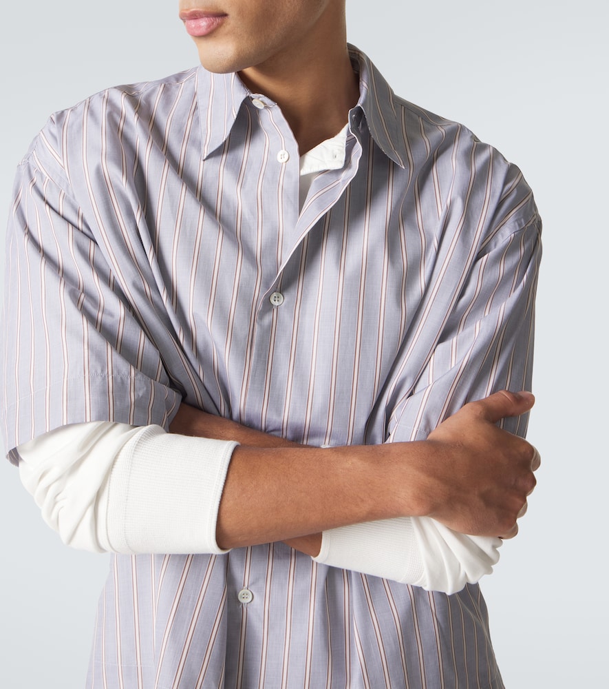  Studio Nicholson Studio Nicholson Camisa Sanko De Algodón A Rayas 