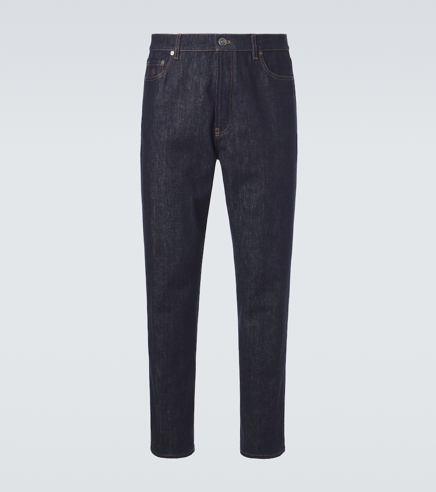 Brunello Cucinelli Men's Blue Mid-Rise Slim Jeans UK Size 42 - Mytheresa