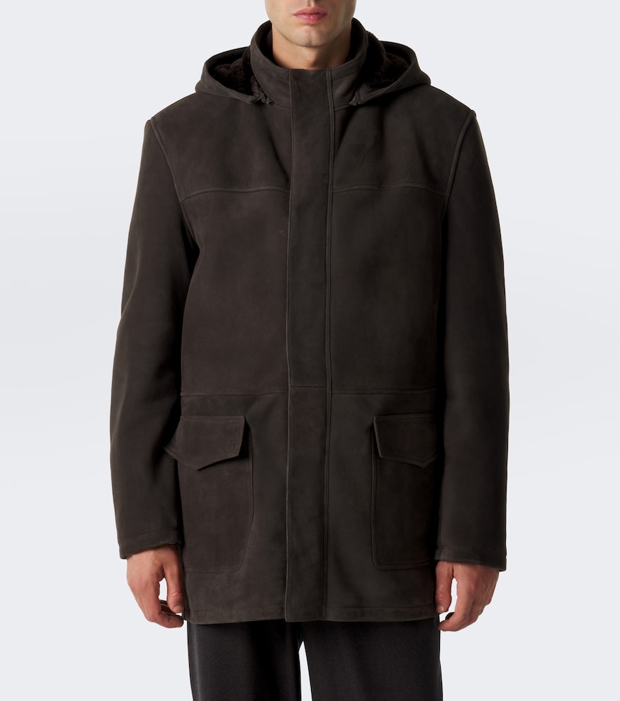 Hooded Suede Parka