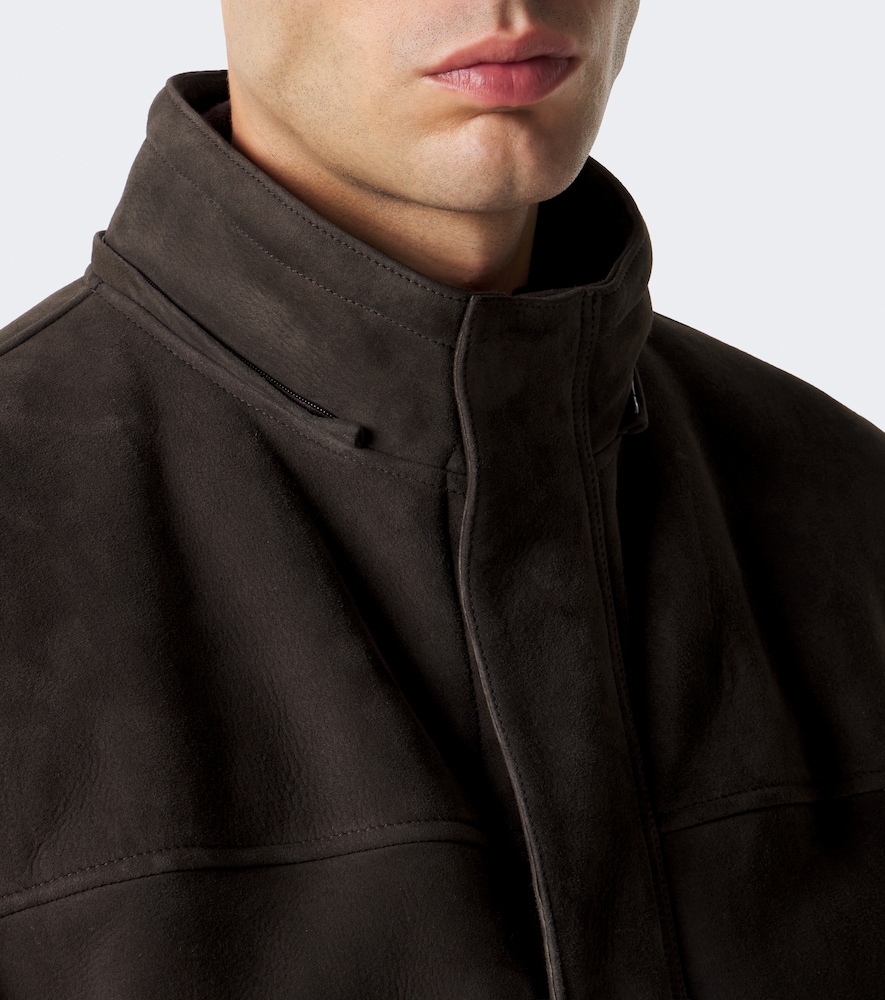 Hooded Suede Parka